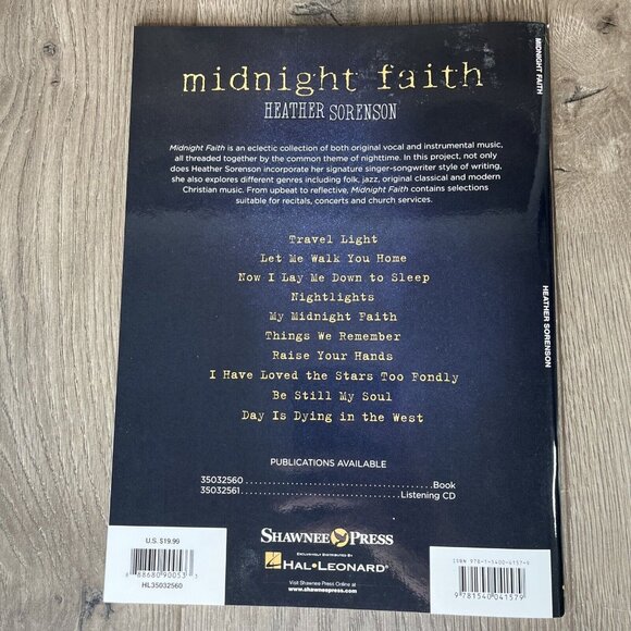 Heather Sorenson - Midnight Faith Vocal Piano Book Audio Shawnee Press - Picture 3 of 6